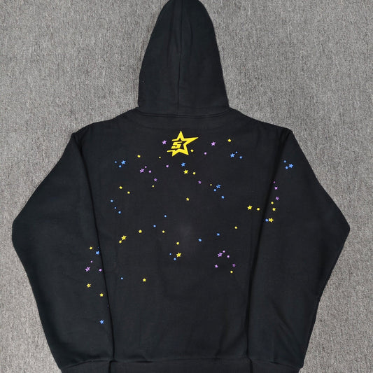 Black Splatter Spider Hoodie