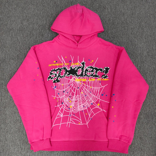 Pink Splatter Spider Hoodie