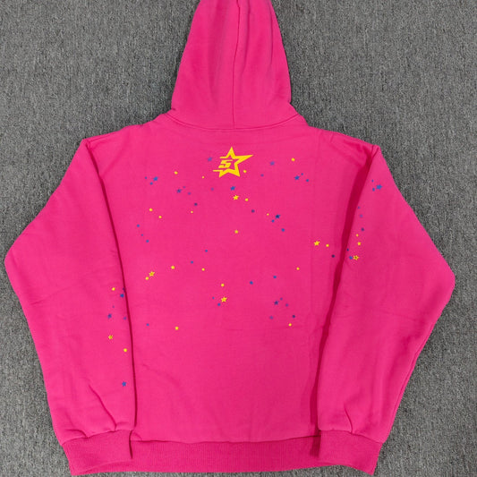 Pink Splatter Spider Hoodie